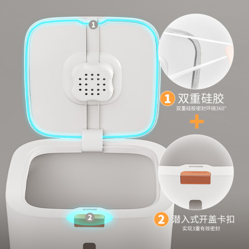 米桶食品級家用防蟲防潮密封20斤裝儲存罐面粉收納盒高級米缸米箱 米桶食品級家用防蟲防潮密封20斤裝儲存罐面粉收納盒高級米缸米箱