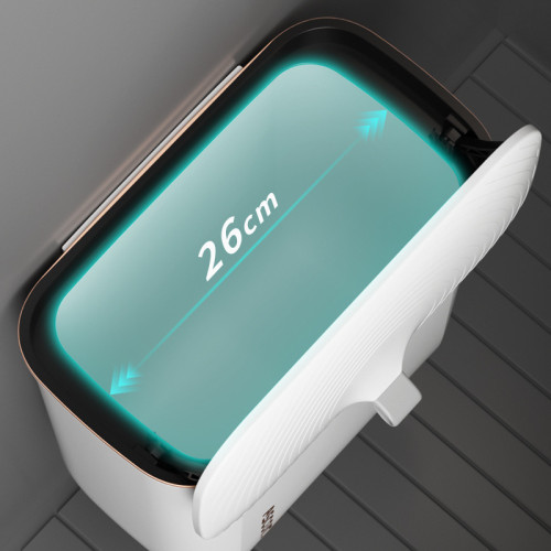 垃圾桶帶蓋家用衛生間厠所壁掛輕奢高顔值客廳大號大容量夾縫紙簍 垃圾桶帶蓋家用衛生間厠所壁掛輕奢高顔值客廳大號大容量夾縫紙簍