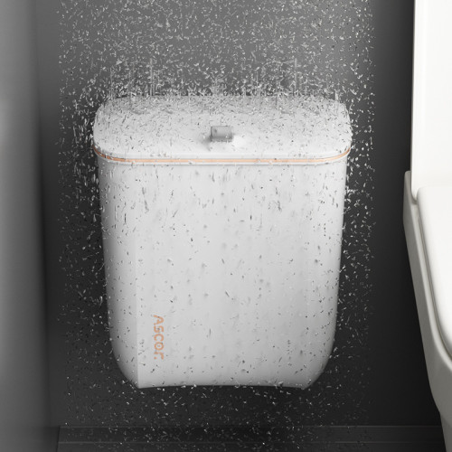 垃圾桶帶蓋家用衛生間厠所壁掛輕奢高顔值客廳大號大容量夾縫紙簍 垃圾桶帶蓋家用衛生間厠所壁掛輕奢高顔值客廳大號大容量夾縫紙簍