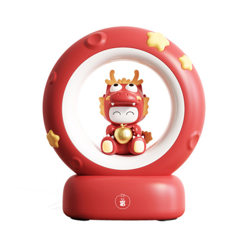 新品裝飾擺件氛圍燈創意婚慶禮品小夜燈臥室床頭燈摘星攬月抱富龍