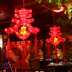 發光立體春字led燈籠2025新年春節中式戶外庭院喜慶裝飾布置掛件