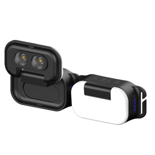 新款雙光源強光頭燈 LED頭戴式Type-c充電可翻轉輕便泛光頭戴燈 新款雙光源強光頭燈 LED頭戴式Type-c充電可翻轉輕便泛光頭戴燈