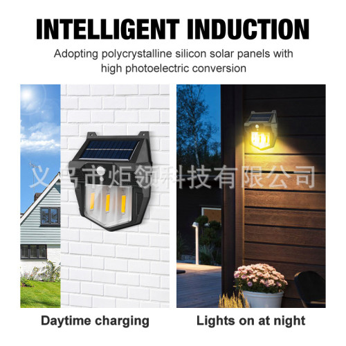 新款戶外太陽能壁燈戶外防水鎢絲燈感應庭院燈花園別墅小夜燈照明 新款戶外太陽能壁燈戶外防水鎢絲燈感應庭院燈花園別墅小夜燈照明