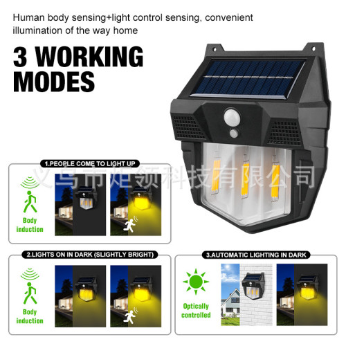 新款戶外太陽能壁燈戶外防水鎢絲燈感應庭院燈花園別墅小夜燈照明 新款戶外太陽能壁燈戶外防水鎢絲燈感應庭院燈花園別墅小夜燈照明