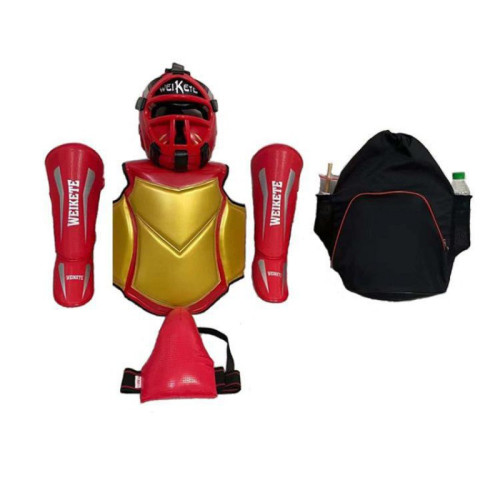 搏擊護具全套成人兒童泰拳跆拳道空手道拳擊訓練護頭護腿護胸套裝 搏擊護具全套成人兒童泰拳跆拳道空手道拳擊訓練護頭護腿護胸套裝