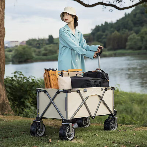 JR戶外折曡手拉車露營可攜式加厚加寬金屬營地車聚攏款拖車小推車 JR戶外折曡手拉車露營可攜式加厚加寬金屬營地車聚攏款拖車小推車