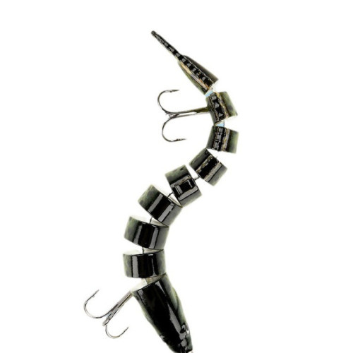 路亞餌硬餌多節魚泥鰍假餌9節10cm10g仿真塑膠翹嘴鱸假魚餌海釣餌 路亞餌硬餌多節魚泥鰍假餌9節10cm10g仿真塑膠翹嘴鱸假魚餌海釣餌