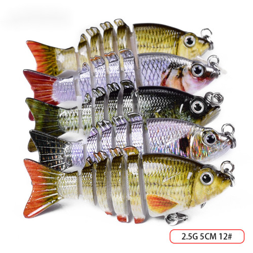 5cm 2.5g仿真迷你多節路亞餌假餌仿真泥鰍海釣餌仿生餌假餌魚 5cm 2.5g仿真迷你多節路亞餌假餌仿真泥鰍海釣餌仿生餌假餌魚