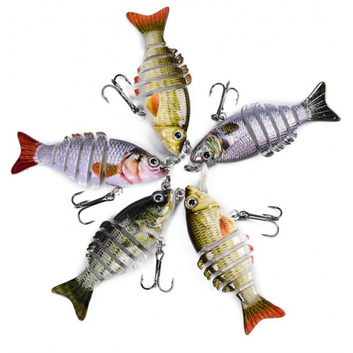 5cm 2.5g仿真迷你多節路亞餌假餌仿真泥鰍海釣餌仿生餌假餌魚 5cm 2.5g仿真迷你多節路亞餌假餌仿真泥鰍海釣餌仿生餌假餌魚