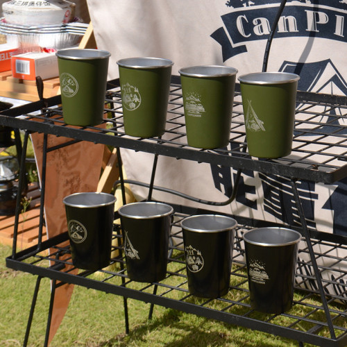 JR戶外野營飲水杯304不鏽鋼酒杯咖啡杯露營水茶杯燒烤啤酒杯4件套 JR戶外野營飲水杯304不鏽鋼酒杯咖啡杯露營水茶杯燒烤啤酒杯4件套