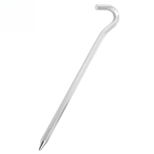 JR戶外野營帳篷釘營地釘鋁合金彎頭六稜地釘防風配件彎鉤耐用結實