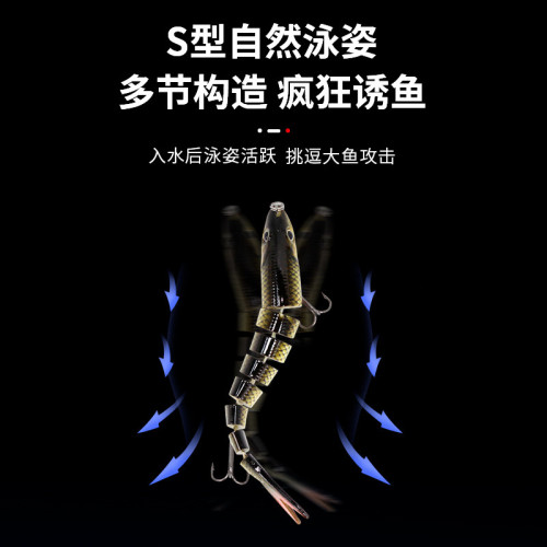 多節魚仿生泥鰍假餌套裝遠投緩沉10cm翹嘴鱸魚假餌垂釣仿生魚硬餌 多節魚仿生泥鰍假餌套裝遠投緩沉10cm翹嘴鱸魚假餌垂釣仿生魚硬餌