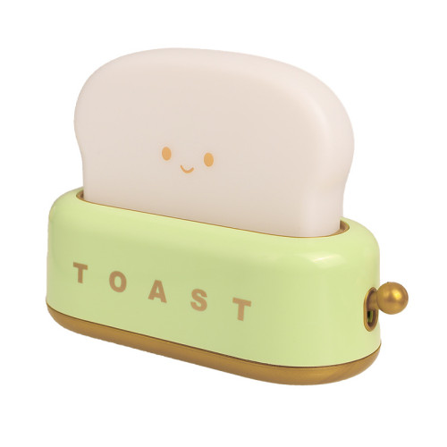 ins風吐司麵包機夜燈創意充電LED台燈臥室床頭帶定時關燈生日禮物 ins風吐司麵包機夜燈創意充電LED台燈臥室床頭帶定時關燈生日禮物