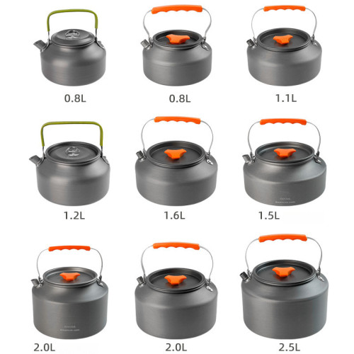 JR戶外鋁合金茶壺野營露營燒水壺圍爐煮茶開水壺泡茶鍋可攜式咖啡壺