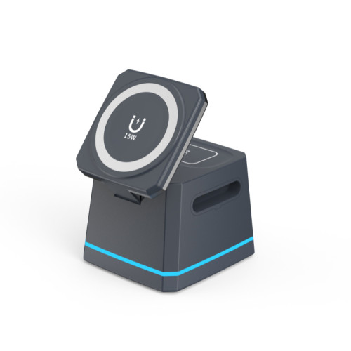 新款磁吸三合一無線充電器適用蘋果手機手錶耳機無線充 新款磁吸三合一無線充電器適用蘋果手機手錶耳機無線充