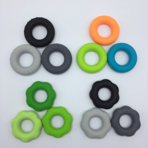 矽膠健身手指拉力器握力圈套裝握力器套裝手指訓練器柔軟矽膠握力