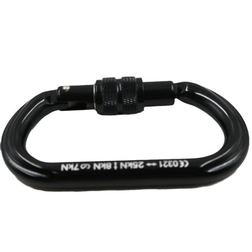 25KN航空鋁O型螺母鎖安全鉤登山扣 戶外高空攀登釦登山扣索降主索 25KN航空鋁O型螺母鎖安全鉤登山扣 戶外高空攀登釦登山扣索降主索