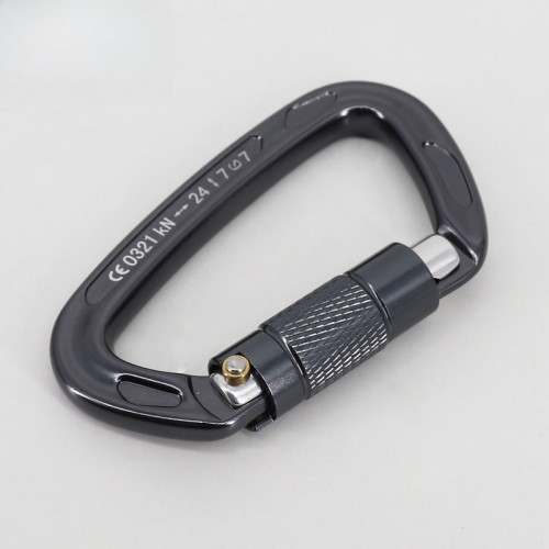 自動快掛鎖攀岩D鎖徒步後背包 吊床秋千戶外登山保護鎖攀岩探洞裝備