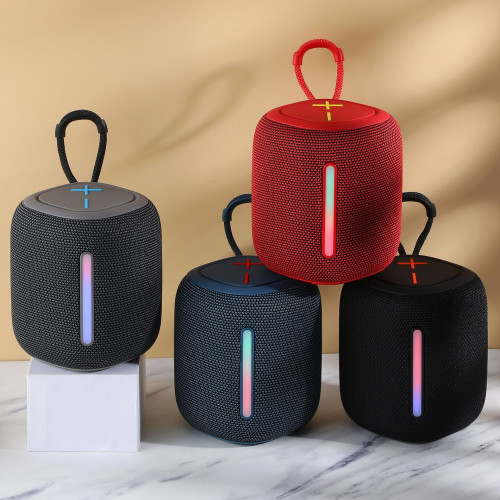 新款55D無線布藝藍牙音箱戶外可攜式手提低音砲RGB彩燈插卡音響 新款55D無線布藝藍牙音箱戶外可攜式手提低音砲RGB彩燈插卡音響