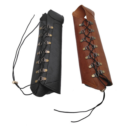 PU反曲美獵羅賓漢射箭護手護臂反曲馬術射箭袖套運動護具勁腕護臂