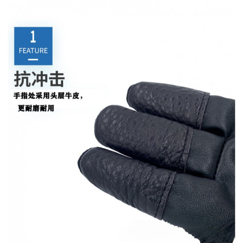 牛皮手套護指射擊射箭傳統反曲三指射擊手套狩獵瞄準弓箭裝備指套 牛皮手套護指射擊射箭傳統反曲三指射擊手套狩獵瞄準弓箭裝備指套