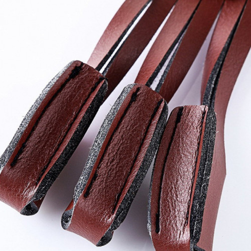 三指棕色超纖護指射擊射箭傳統反曲弓牛皮地中海防護射箭射擊護具