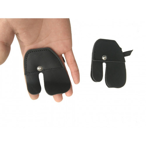 雙層牛皮護指戶外射擊射箭比賽護具戶外射擊護具傳統弓箭雙層加厚