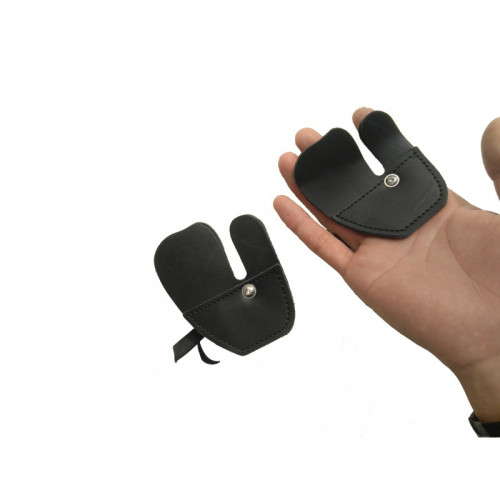 雙層牛皮護指戶外射擊射箭比賽護具戶外射擊護具傳統弓箭雙層加厚