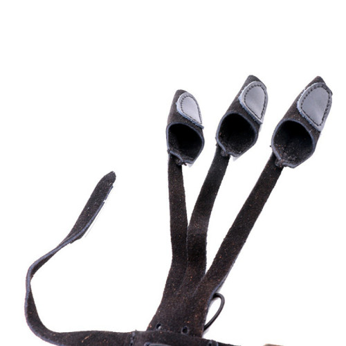 黑色反絨毛護指射箭傳統反曲弓箭傳統美獵三指護指地中海式護指套 黑色反絨毛護指射箭傳統反曲弓箭傳統美獵三指護指地中海式護指套