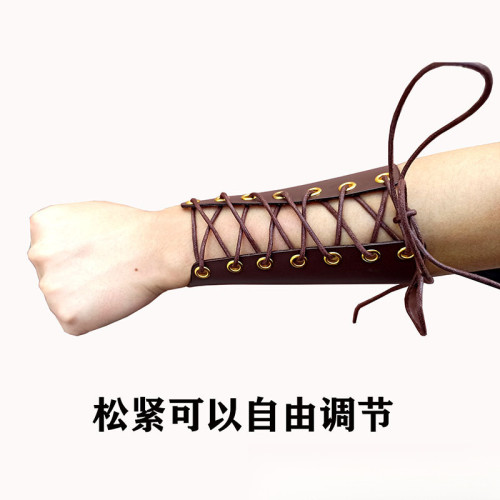 可調節護臂裝扮耍酷護具CS戶外射擊射箭護臂套弓箭反曲弓傳統美獵