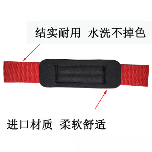 單杠雙杠訓練輔助帶杠鈴防滑助力帶單杠廻環助力帶杠鈴手腕帶握力