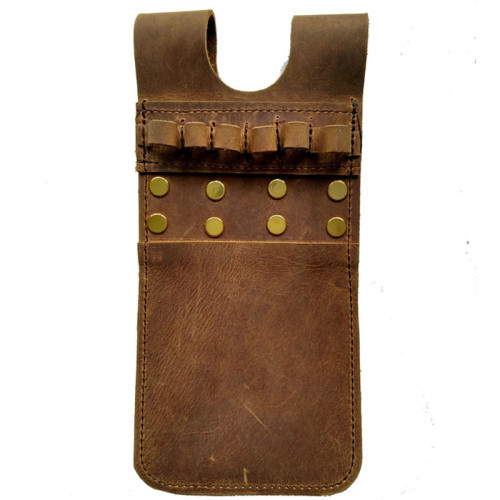 瘋馬皮口袋箭囊六支裝射箭用品戶外可攜式真牛皮箭袋箭囊箭支囊射箭