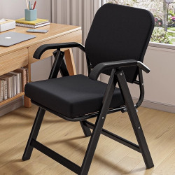 折曡椅子家用休閒靠背椅舒適久坐透氣辦公椅宿舍大學生寫作業椅子