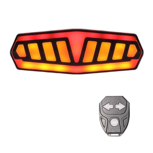 2024新款自行車遙控轉向尾燈高亮LED警示刹車後尾燈USB夜騎轉向燈 2024新款自行車遙控轉向尾燈高亮LED警示刹車後尾燈USB夜騎轉向燈