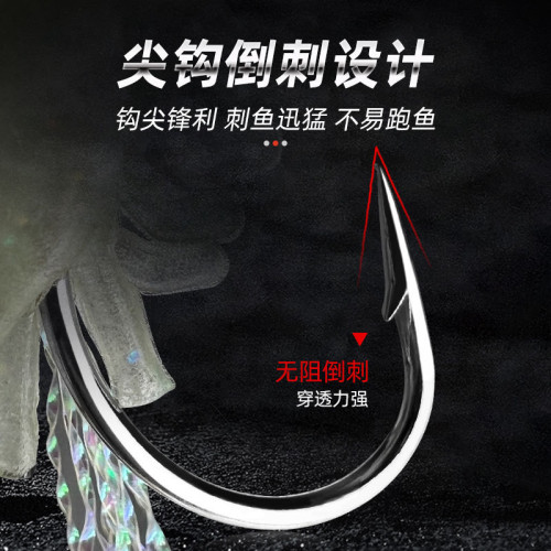 夜光仿生串鉤小蝦串鉤路亞餌串鉤小蝦海釣串仿生丸世蝦皮串鉤魚餌