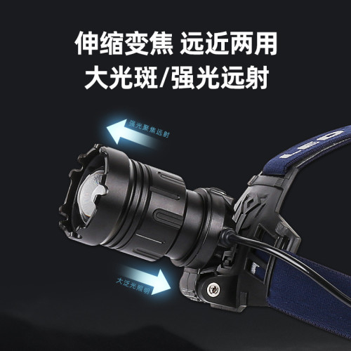 雅尼S09頭燈強光充電超亮頭戴式手電筒戶外變焦調焦釣魚超長續航 雅尼S09頭燈強光充電超亮頭戴式手電筒戶外變焦調焦釣魚超長續航