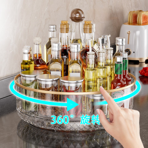 旋轉調料品置物架廚房油鹽醬醋調料盤托盤用品大全收納盒調料架子 旋轉調料品置物架廚房油鹽醬醋調料盤托盤用品大全收納盒調料架子