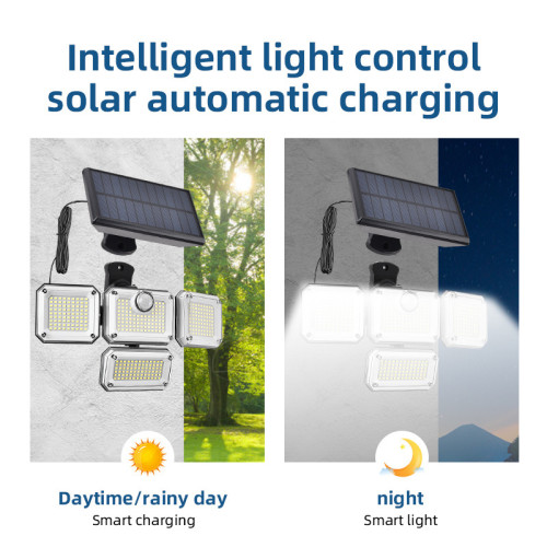 戶外太陽能人體感應庭院燈帶遙控壁燈防水花園燈分體車庫燈 戶外太陽能人體感應庭院燈帶遙控壁燈防水花園燈分體車庫燈