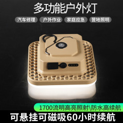 可攜式戶外露營無線L5飛碟露營主燈懸掛應急照明燈 續航露營燈