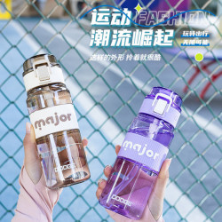 希樂道奇運動戶外健身車用塑膠杯矽膠手提彈蓋隨手杯顔值水杯