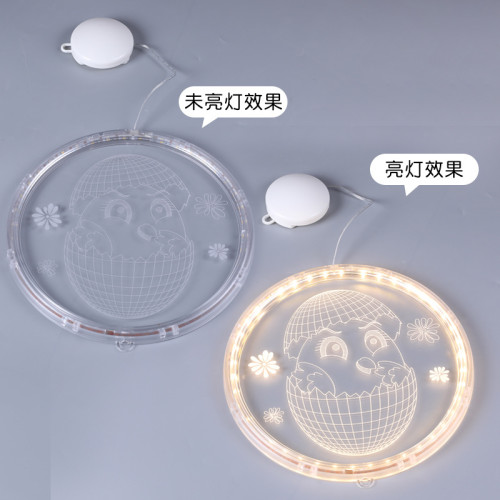 發光兔子彩蛋吸盤LED彩燈掛件復活節室內櫥窗氛圍裝飾布置掛飾 發光兔子彩蛋吸盤LED彩燈掛件復活節室內櫥窗氛圍裝飾布置掛飾