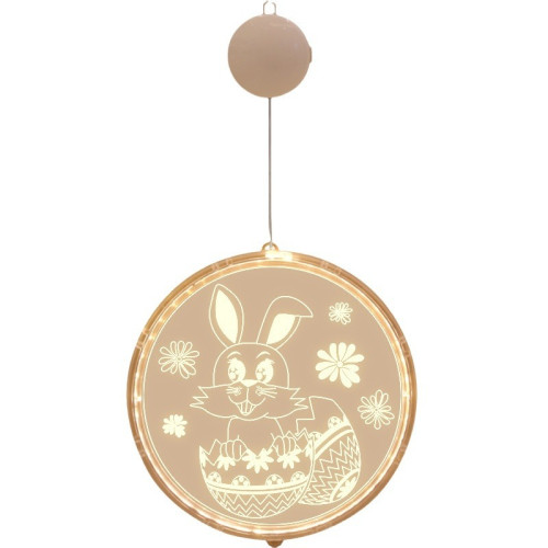 發光兔子彩蛋吸盤LED彩燈掛件復活節室內櫥窗氛圍裝飾布置掛飾 發光兔子彩蛋吸盤LED彩燈掛件復活節室內櫥窗氛圍裝飾布置掛飾