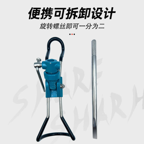 不鏽鋼噴素海手兩用砲台支架魚竿支架石雕桿架砲台長桿支架釣魚家 不鏽鋼噴素海手兩用砲台支架魚竿支架石雕桿架砲台長桿支架釣魚家