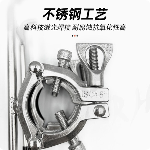 釣魚不鏽鋼三節卡箍魚竿座皮劃艇船用魚竿支架遊艇皮劃艇魚桿砲台 釣魚不鏽鋼三節卡箍魚竿座皮劃艇船用魚竿支架遊艇皮劃艇魚桿砲台