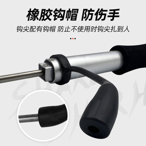 不鏽鋼伸縮式勾魚器刨鉤撈魚鉤起魚器鉤伸縮釣魚器冰釣船釣搭魚鉤 不鏽鋼伸縮式勾魚器刨鉤撈魚鉤起魚器鉤伸縮釣魚器冰釣船釣搭魚鉤