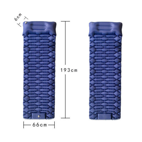 JR露營充氣防潮墊腳踩泵自動充氣睡墊啞鈴睡墊戶外野營睡覺氣墊床
