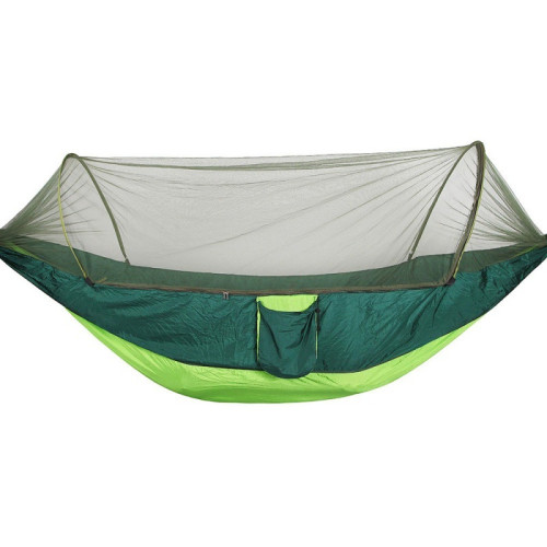 JR戶外帶蚊帳吊床單雙人尼龍布野營蚊帳吊床防蚊吊床全自動速開 JR戶外帶蚊帳吊床單雙人尼龍布野營蚊帳吊床防蚊吊床全自動速開