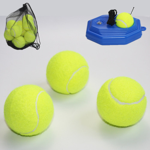 網球初學者高彈性耐打訓練單人帶線網球自打迴彈網球拍練習陪髮球 網球初學者高彈性耐打訓練單人帶線網球自打迴彈網球拍練習陪髮球