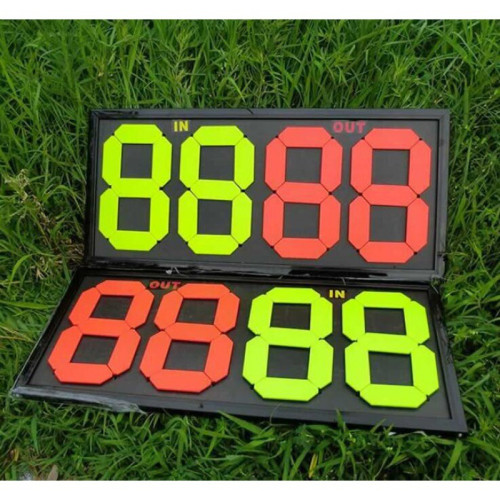 足球換人牌二位數四位雙面手動翻號牌足球比賽器材足球裁判記分牌 足球換人牌二位數四位雙面手動翻號牌足球比賽器材足球裁判記分牌