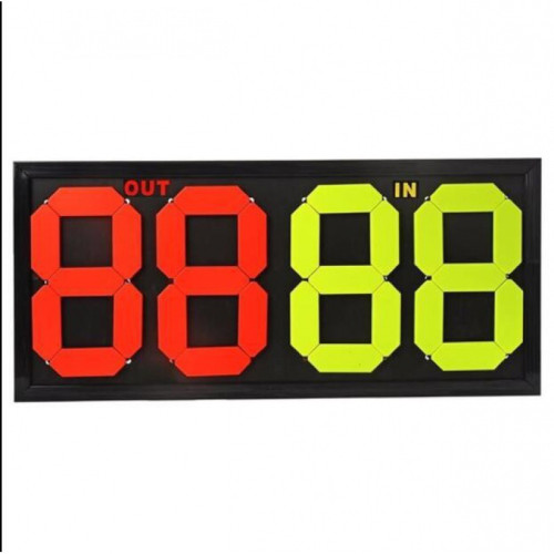 足球換人牌二位數四位雙面手動翻號牌足球比賽器材足球裁判記分牌 足球換人牌二位數四位雙面手動翻號牌足球比賽器材足球裁判記分牌